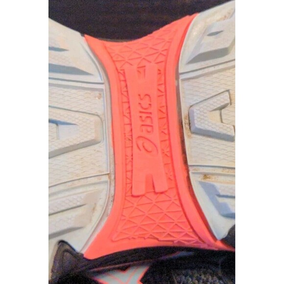 ASICS GEL VENTURE 8 WOMENS sz 6.5 BLACK CORAL RUNNING HIKING SHOE SNEAKER Nice - Picture 10 of 11